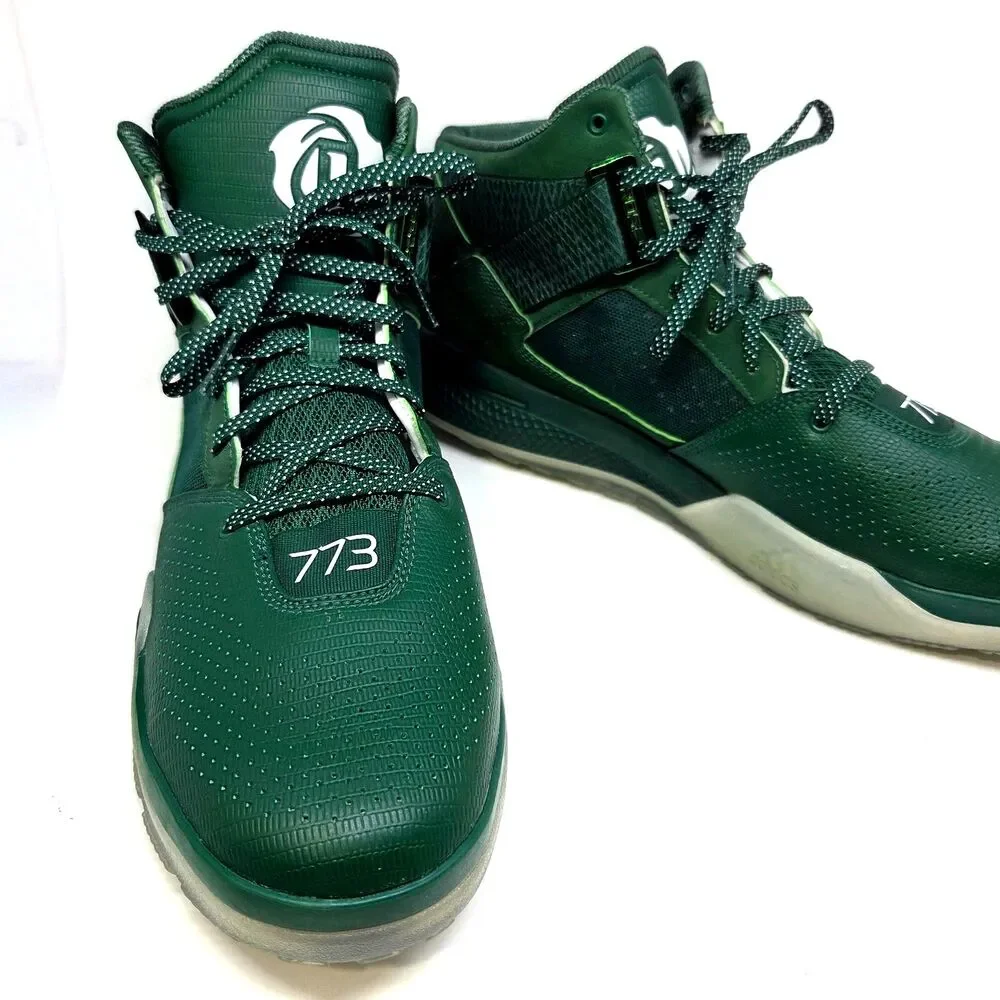 Adidas D69429 Derrick Rose 773 Mens Green Basketball Shoes Size US 15 EUR 50 2/3